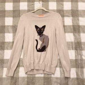 Joe Fresh Cat Cross-Stitched Sweater